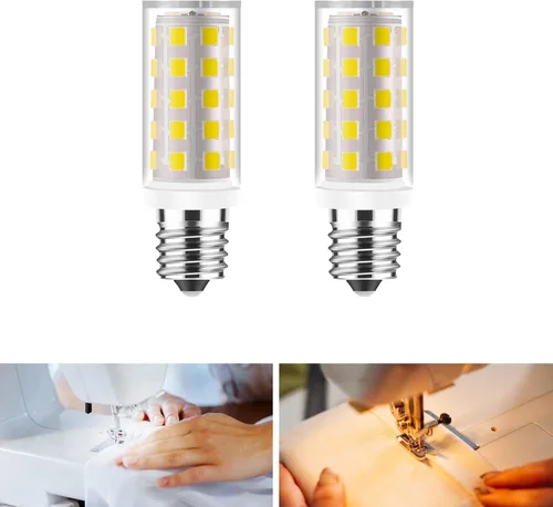 Miniatura 2 de Bombilla LED con rosca tipo 7/16, base sin parpadeo, 4 W, se adapta a muchos hermanos/Bernina para máquina de coser, reemplaza la lámpara halógena