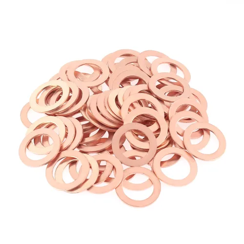 Miniatura 13 de HELIFOUNER 100 Piezas M8x14x1.0mm Arandelas de Cobre, Arandelas de Sellado Métricas de Cobre, Diámetro Interior 8mm, Diámetro Exterior 14mm, Grosor