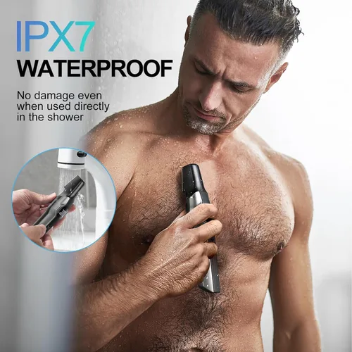 Miniatura 7 de kensen Manscape - Recortadora de pelo corporal de doble velocidad para hombres, recortadora de barba 4 en 1 para hombres, 210 minutos de tiempo