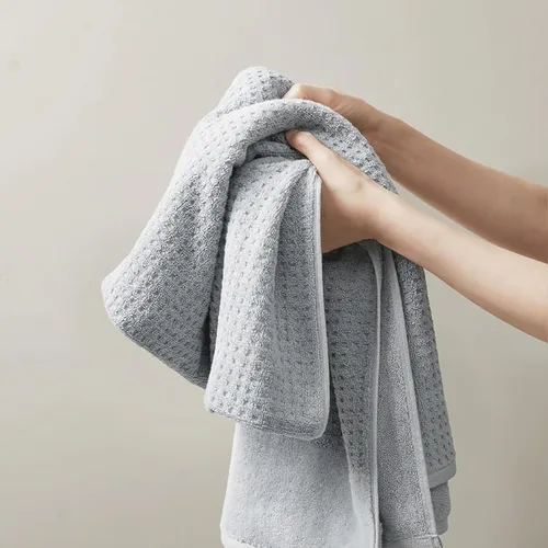 Miniatura 10 de Madison Park Spa Waffle - Juego de toallas de lujo 100 % algodón, tejido de gofre de textura premium, altamente absorbente, secado rápido, ropa
