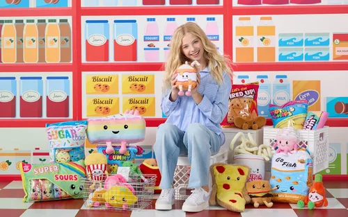 Miniatura 8 de iscream Screamsicles Kawaii Snack Shack - Peluche de 8 pulgadas, hamburguesa con queso