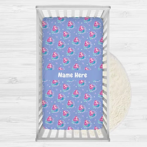 Miniatura 17 de Sábanas personalizadas para cuna de bebé arcoíris colorido con nombre, paquete personalizado y sábanas de juego para niñas bebés, sábanas de colchón