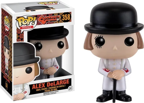 Miniatura 2 de Funko Pop! Movies: Clockwork Orange - Figura de vinilo Alex DeLarge (incluye funda protectora de caja pop)