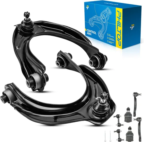 Miniatura 196 de PHILTOP Kit de suspensión delantera de 10 piezas, brazos de control inferiores con juntas de bola, eslabones de extremo de barra estabilizadora