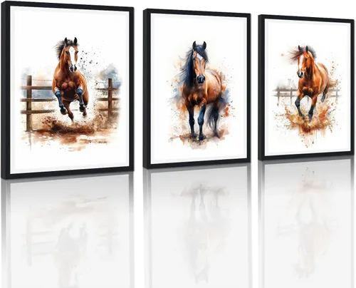 Miniatura 45 de 3 piezas modernas de lienzo de león de animales salvajes, pinturas de retratos de familia de leones, decoración de pared, obras de arte de sala