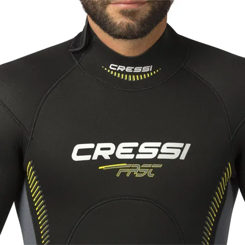 Miniatura 4 de Cressi Traje de neopreno completo para hombre con cremallera trasera para buceo y actividades acuáticas - Rápido 0.197 in: diseñado en Italia