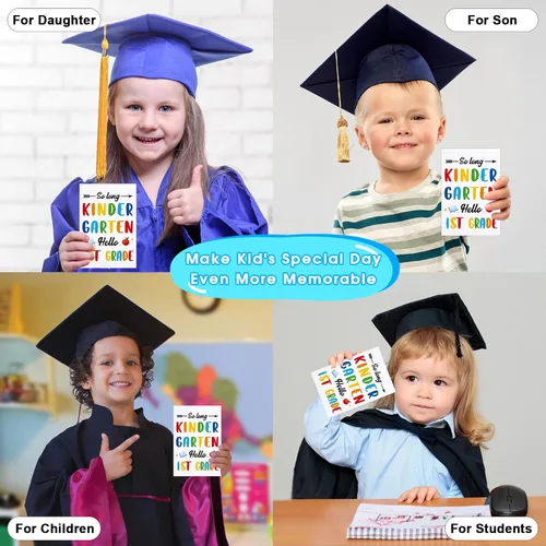Miniatura 7 de WhatSign Tarjeta de graduación de jardín de infantes 2026, regalo de graduación de jardín de infantes de primer grado con sobre para niños y niñas