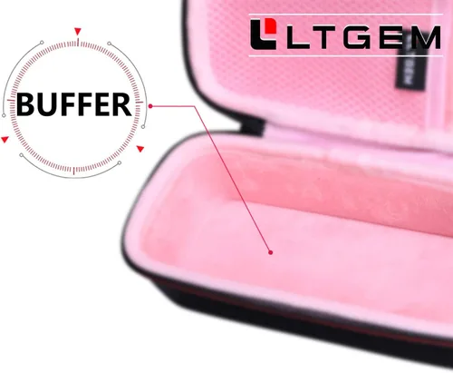 Miniatura 6 de LTGEM - Funda compatible con JBL Flip 7/5/6/Grip Altavoz Bluetooth portátil impermeable, bolsa de almacenamiento de viaje para oficina, color negro