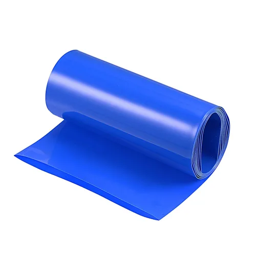 MECCANIXITY Tubo Termorretráctil de PVC para Envolver Baterías 63mm de Diámetro 100mm Plano 1m Azul Buena Aislación para Paquete de Batería