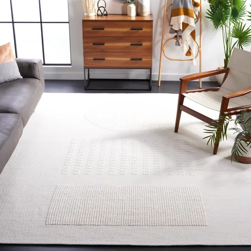 Miniatura 18 de SAFAVIEH Lasa Collection - Alfombra de área de 5.3 x 7.7 pies, color gris claro, diseño de flecos sólidos, no desprende pelusa y de fácil cuidado