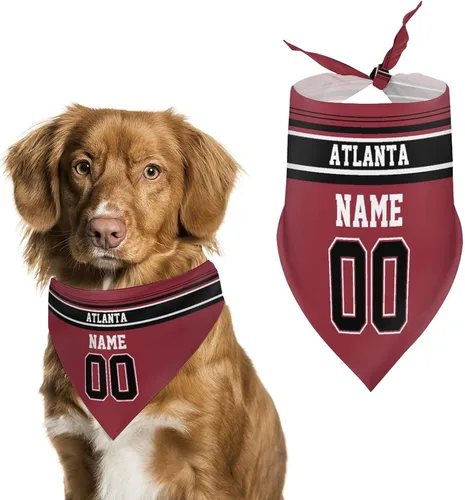 Miniatura 23 de Arizona - Bandana de fútbol para perro, diseño personalizado, número de nombre, regalos para gatos