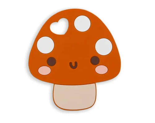 Miniatura 14 de Pearhead Mordedor de fresa para bebé, juguete sensorial de felpa suave con anillo de cuentas de silicona sin BPA y sonido arrugado, alivia el dolor