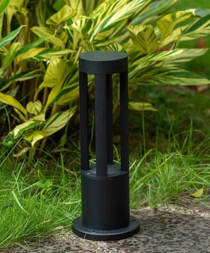 Miniatura 5 de Gardenised Luces LED redondas de 15.75 pulgadas para camino, iluminación decorativa duradera de aluminio con cable para pasillos, jardines