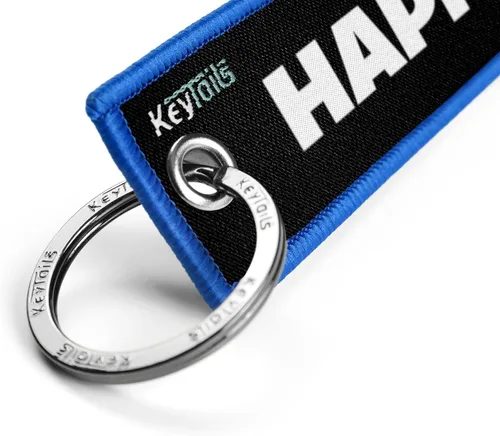Miniatura 4 de KEYTAILS Llaveros, etiqueta de alta calidad para motocicleta, automóvil, scooter, ATV, UTV [clave de la felicidad]