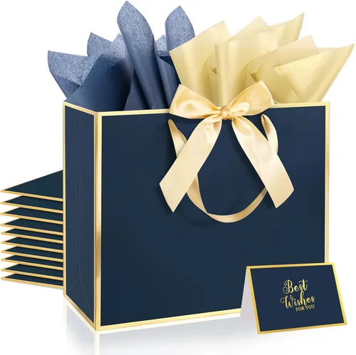 Miniatura 13 de Ethhqu Bolsas de regalo grandes con asas
