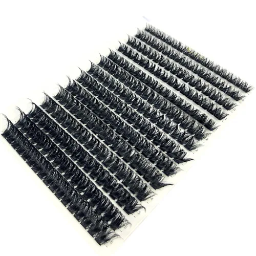 Miniatura 4 de 30D/40D/50D/60D/80D Pestañas de visón 280 Paquetes Extensión de pestañas naturales 3D Rusia Volumen Individual Pestañas en racimo Maquillaje