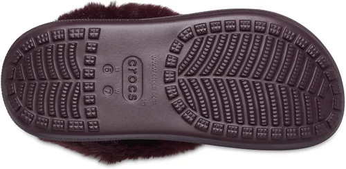 Miniatura 3 de Crocs Zapato clásico unisex con forro Furever Crush para adultos Cerezo oscuro