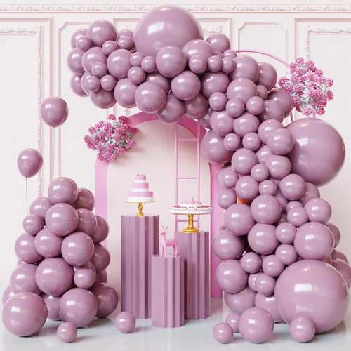 Miniatura 15 de Kit de arco de globos negros y plateados, 130 guirnaldas de globos negros metálicos, globos de látex plateados metálicos de diferentes tamaños