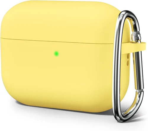 Miniatura 20 de Oakxco Funda de silicona para Airpods 3, bonita funda rígida femenina para Airpods de 3ª generación con llavero, gel de goma colorido suave de TPU