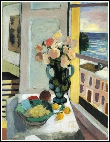 Miniatura 3 de Pintura francesa de ventana en Collioure por Henri Matisse - Pintura al óleo para manualidades, pintura al óleo para bricolaje, kits de pintura