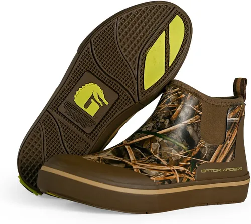 Miniatura 52 de Gator Waders Botas de campamento para hombre, zapatos impermeables hasta el tobillo para lluvia y barro, pesca, caza y ropa de campamento