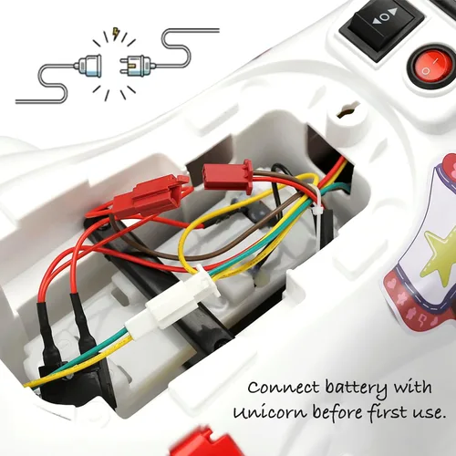 Miniatura 5 de Monta en unicornio. Fácil de cambiar un caballo mecedora eléctrico. El juguete eléctrico de unicornio con música, F&R y almohadilla para los pies.