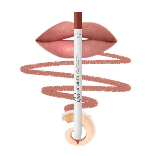 Lamel Lápiz Delineador de Labios en Gel Mate | Textura Ligera y Cremosa - Afilable - Larga Duración y Resistente al Agua - Altamente Pigmentado y