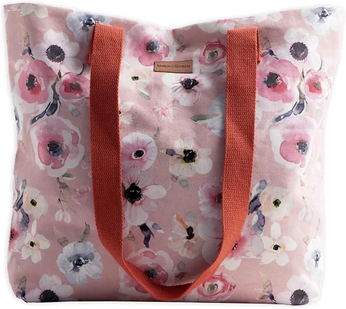 Miniatura 34 de Maison d' Hermine - Bolsa de lona de algodón reutilizable para mujeres, con asa para el hombro, bolsas a granel para compras y viajes