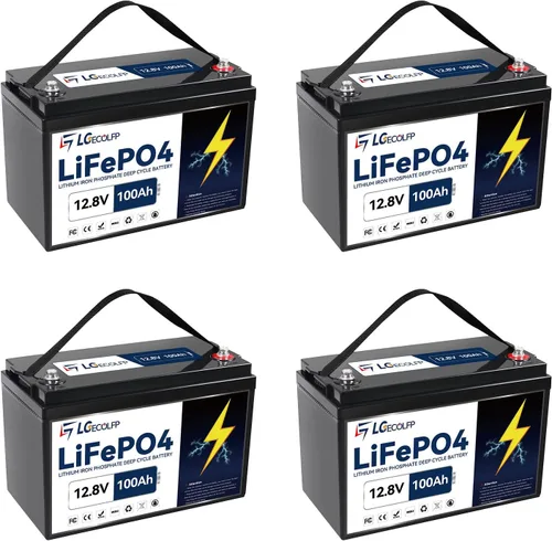 Miniatura 17 de Batería LiFePO4 de 12 V 100 Ah BCI Group 31, batería de litio de 12 V 100 Ah 7000+ciclos profundos, potencia de salida de 1280 Wh, soporte