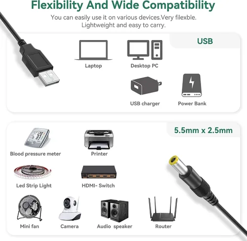 Miniatura 2 de Cable de carga USB compatible con la herramienta de escáner de diagnóstico de lanzamiento CRP123X CRP129X