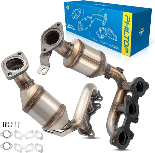 Miniatura 30 de PHILTOP Kit de convertidor catalítico de alto flujo apto para 2001-2005 Civic 1.7L DX/GX/HX/LX/LX Special Edition/Value Package (modelos execept EX)