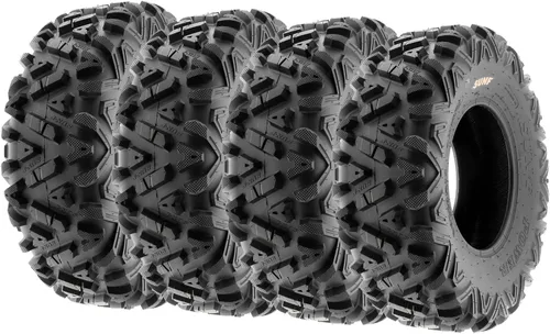 Miniatura 12 de SunF Power.I - Neumático para todoterreno ATV/UTV, de 22x7-12 pulgadas delanteros y 22x10-12 pulgadas traseros, set de 4, A033, 6 PR, sin cámara