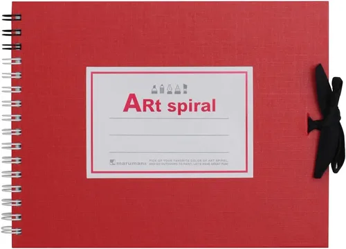 Miniatura 11 de Maruman S310-05 F0 Art - Cuaderno de bocetos en espiral, papel de dibujo grueso, negro, 24 hojas