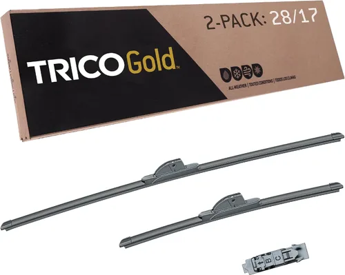 Miniatura 32 de TRICO Gold 21" + 19" Juego de 2 limpiaparabrisas de repuesto automotriz de primera calidad, limpiaparabrisas de haz para lado del pasajero