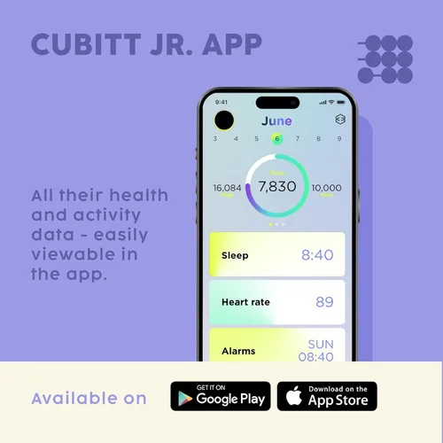 Miniatura 5 de Cubitt Jr - Reloj inteligente con rastreador fitness para niños y adolescentes, con temperatura corporal de 24 horas, juegos, contador de pasos