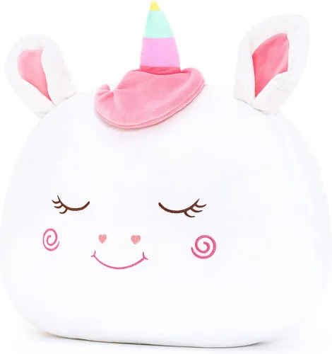 Miniatura 9 de Lazada Juguetes de Peluche de Animales de Unicornio Regalos para Niñas con Alas de Arco Iris Blanco 12 Pulgadas.. A01 Sentado Postura Blanco