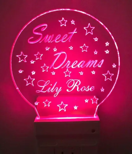 Miniatura 15 de Luz nocturna multicolor personalizada LED enchufable, luz nocturna táctil ultra delgada, sensor inteligente del atardecer al amanecer, dormitorio