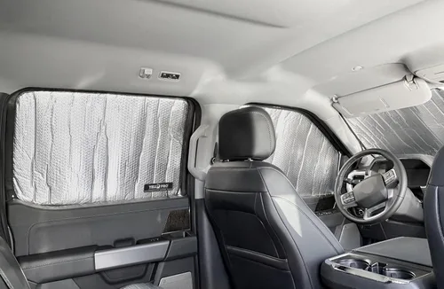 Miniatura 6 de YelloPro - Parasol para ventana lateral para asiento delantero (juego de 2) ajuste personalizado para Ford F-150 F150 2021 2022 2022 2023 2024 2025