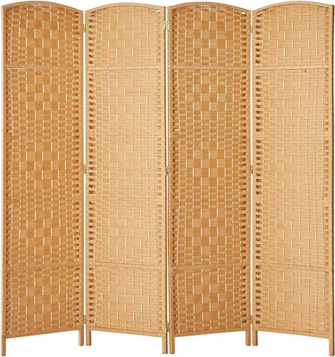 Rose Home Fashion Divisor de habitación de 6 pies de alto, divisores de habitación y pantallas de privacidad plegables, pantalla de privacidad de