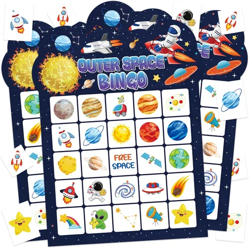 Miniatura 8 de Juego de bingo de cumpleaños, 24 jugadores, fiesta de cumpleaños, juegos de bingo de cumpleaños, tarjetas de bingo de feliz cumpleaños, tarjetas