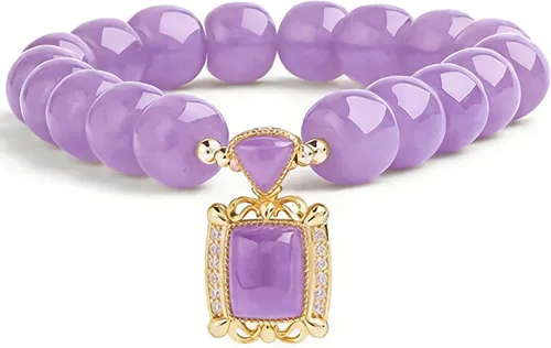 Miniatura 11 de Pulsera de la suerte para mujeres y hombres, juego de pulseras coloridas de cuentas de ágata retro, energía positiva, protección y buena fortuna