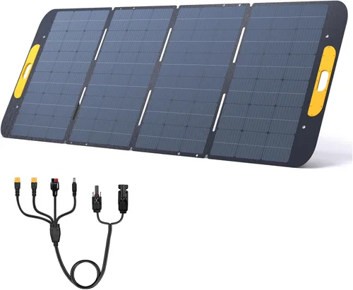 Miniatura 10 de VTOMAN Panel solar portátil para generador solar, cargador solar plegable de 110 W 19 V con 23% de eficiencia, IP67 impermeable y diseño de soportes