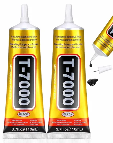 Miniatura 9 de ALECPEA Upgrade T-7000 Pegamento adhesivo negro - 2 piezas de 15 ml Adhesivo impermeable de alto rendimiento para reparaciones de precisión, 2
