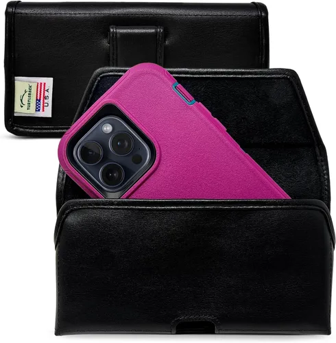 Miniatura 11 de Turtleback Soporte para cinturón para iPhone 16 Pro Max, 15 Pro Max, 14 Pro Max - Mediano. Se adapta con fundas estilo viajero a prueba de golpes