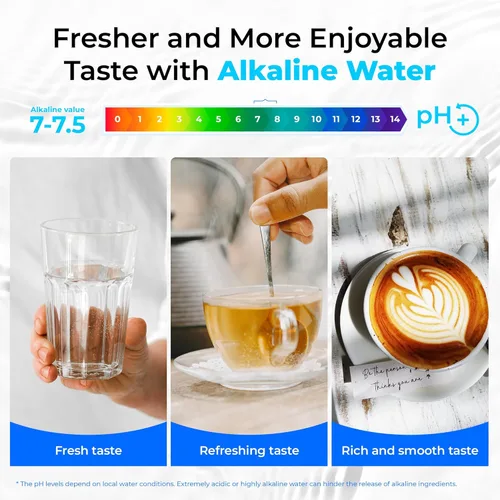 Miniatura 2 de Waterdrop TSB-ALK - Sistema de filtro de agua ligeramente alcalino de 8 capas para debajo del fregadero, reduce PFAS, PFOA/PFOS, fluoruro, cloro