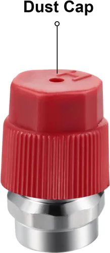 Miniatura 7 de Mudder 4 piezas VA-LH11 A/C Pro R-12 a R-134a kit de piezas de modificación, adaptador de conversión de adaptación compatible con rosca SAE de 1/4