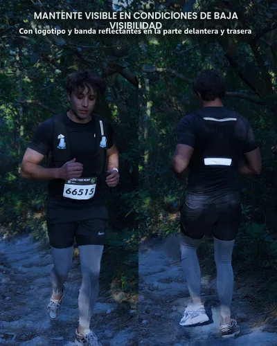 Miniatura 4 de Zelvot Chaleco de correr para mujeres y hombres, patente original de Estados Unidos, correas ajustables para el pecho, chaleco de hidratación