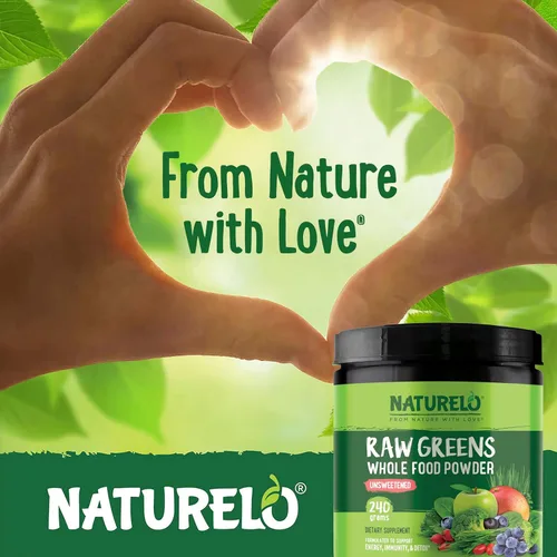 Miniatura 6 de NATURELO Polvo de superalimentos de verdes crudos - Sin azúcar - Aumenta la energía, desintoxica, mejora la salud - Espirulina orgánica - Hierba