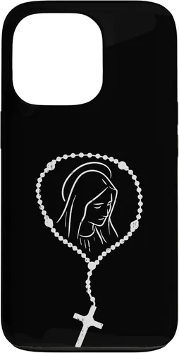 Miniatura 9 de iPhone 11 Rosario Virgen María Dios Jesús Fe religioso católico estuche de regalo