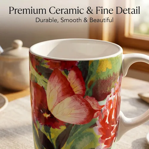 Miniatura 6 de DUSVALLY Taza de café de viaje de cerámica de 17 onzas con tapa, apta para microondas y lavavajillas, taza reutilizable para café con leche o té